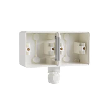 [3417812370] UNDERLAG 2-MODUL, 1X M20, IP55, HVID