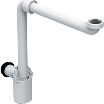 [750404032] GEBERIT pungvandlås 32mmx1 1/4 vandr t/hv m/afg.rør PP  white