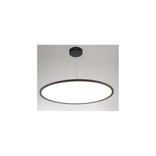 [3655-8949] 40W LED rundt panel, sort, Ø60 inkl. wireophæng - 4000lm, RA80