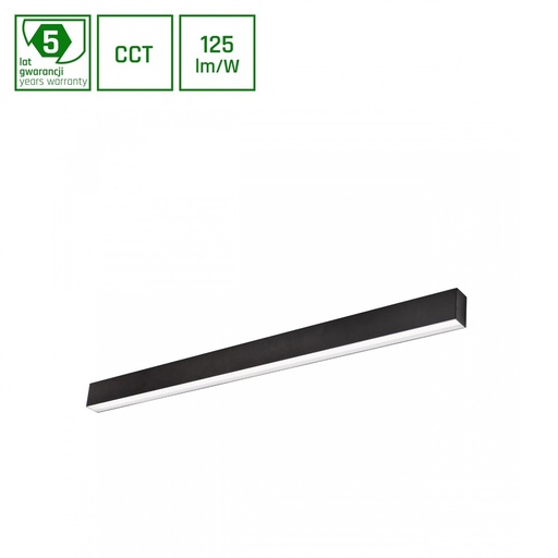 [24125-16698] Allday Basic 40W LED Lysstofrør - Sort, 230V, IP20, 1203x42x37mm, 4000lm, RA80, 5 års producentgaranti