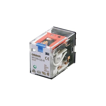 [7822623121] Relæ plug-in 14-ben MY4IN-GS-R AC220/240 4PDT 6 A mekanisk & LED indikator testknap 220/240 VAC