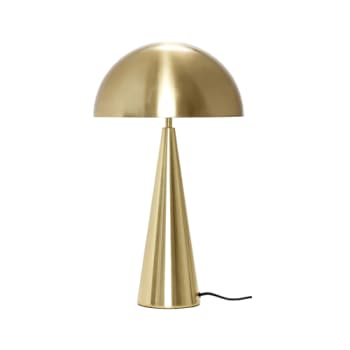 [6644000211] Hübsch mush bordlampe høj messingfarve