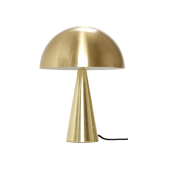 [6644000253] Hübsch mush bordlampe mini messingfarve