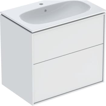 [780177340] Ifö Sense Art sæt 2 skuffer 74x64.4.2x48cm, vask 75cm hvid/mat