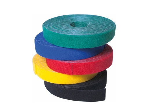 [H49305] Velcro kabeltape - 16mm bredde, Rød (4m)
