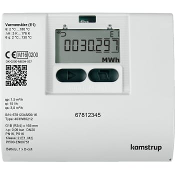 [488350246] Varmemåler MULTICAL® 403 0,6M³/H /110mm / 3/4" med batteri for returmontage
