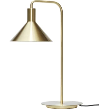 [6644000363] Hübsch solo bordlampe messingfarve