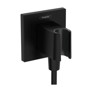 [738866901] Hansgrohe FixFit E slangeudtag med bruserholder, mat sort