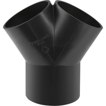 [184063310] 110 x 110 x 110 mm x 60° Buksegrenrør sort PEH Geberit