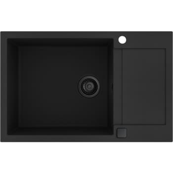[682770111] Lavabo Saturn 790 komposit køkkenvask, bakke, sort afløbssæt