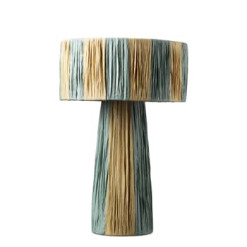 [6644001252] Jore Copenhagens bordlampe Mushroom blå 38x28 cm