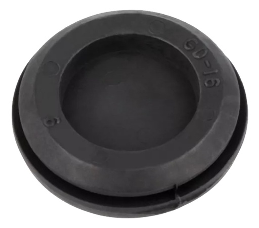 [H65542] TPE kabelgennemføring - Ø29mm indv. diameter, Sort (M37 hul)