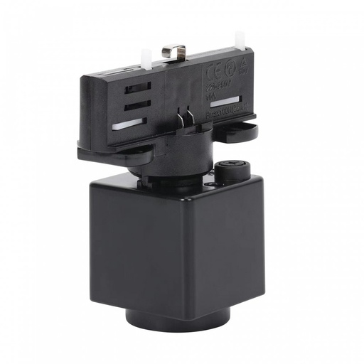 [29631-0] SPS2 Adapter Slim - Sort 3-faset med stikdåse, Spectrum, 230V