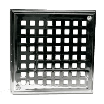 [153868152] Purus ramme med rist forkromet plast 168x168/152x152 mm