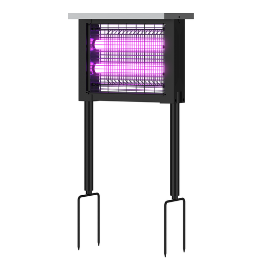 [30140-0] Sort solcelle insektlampe IP65 - 10W - Dækker 60m2 - Effekt: 1,3W
