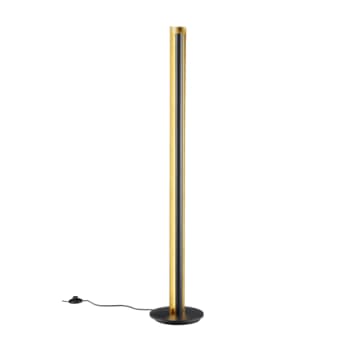 [6644102863] Texel Led Gulvlampe sort/guld