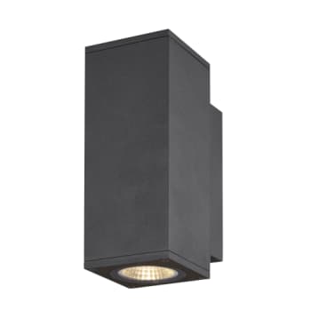 [4243911842] Enola Square Up/Down S udendørs LED væg Antracit CCT 3000/4000K