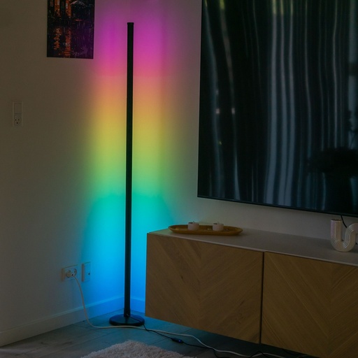 [31712-0] 145cm RGBIC hjørnelampe med Wifi og app styring - 12W, 230V