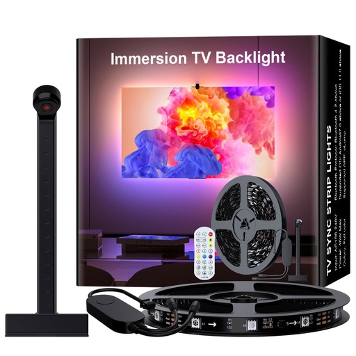 [31719-0] 5m TV LED strip med TV-kamera - passer til 70-85' TV, 18W, 30 LED/m