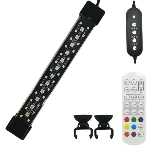 [31869-0] 30 cm LED RGB+NW Akvarie Armatur med 10W Effekt og IP68 Vandtæthed