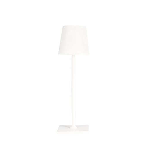 [30136-19169] Opladelig LED mini bordlampe - Hvid, 24cm, touch dæmpbar, IP54