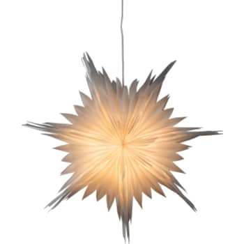 [6648707002] Konstsmide Papirstjerne hvid 60 cm