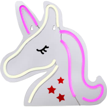 [6648002406] Unicorn neon skilt i acryl med led lyskilde og usb ladekabel 