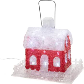 [6648703242] Konstsmide Fuglehus i akryl, 32 hvide LED, højde 92 cm.