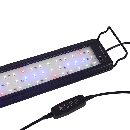 [29602-0] Akvarie armatur med 11W LED i hvid/blå/rød/grøn, justerbar længde - IP66