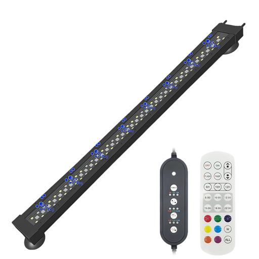 [31873-0] 60 cm RGB+NW Akvarie Armatur - 16W, Kan Bruges Med Luftpumpe, IP68