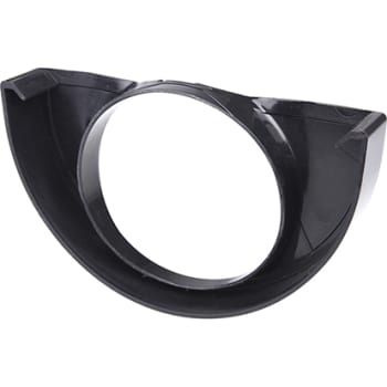 [275147540] Plastmo endebund 10" med Ø75mm hul,  sort