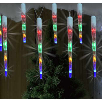[6248005337] Istap lyskæde. 10 stk. Med multi farvede Led.