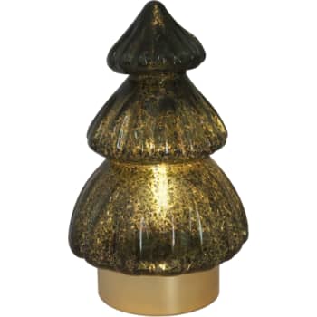 [6648002684] Glas Juletræ - Grønt, Varm hvid led lys, med timer, IP20