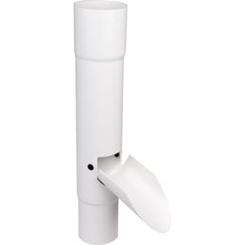 [275259340] Plastmo vandudviser med klap, Ø75mm, hvid