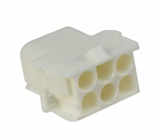 [H55837] Ledning-til-ledning MLX stikhus - 2x3pol hun, 6,35mm