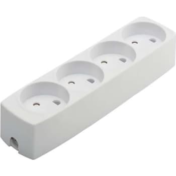 [6228215846] 4-Stikdåse U/J hvid