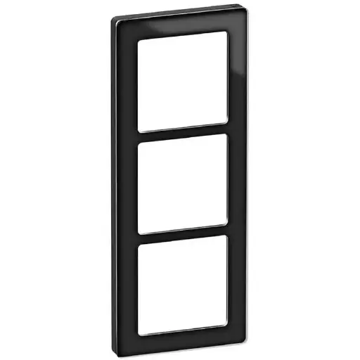 [1017057223] LK Fuga ramme PURE 66 glas 3x1m - sort