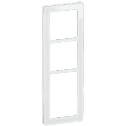 [1017057236] LK Fuga ramme PURE 66 glas 3½m - hvid