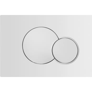[616907500] GEBERIT betjeningsplade 240x150x6mm 2skyl mekanisk plast hvid