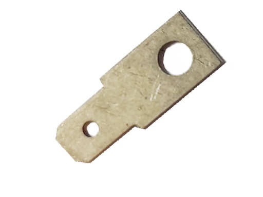 [H65934] Enkelt spadestik til M3 skruemont. - 1x4,8mm han