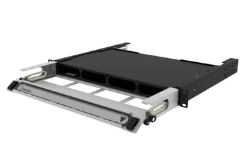 [7884129582] Fiberpanel udtræksbar 1HE HD-1U-SP for splice og G2 moduler - iPatch ready - Sort