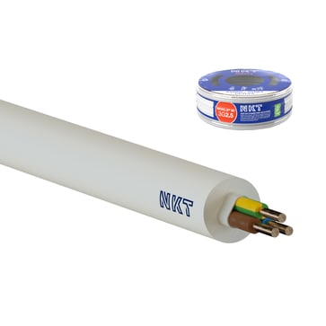[3033800025] Installationskabel NOIKLX 90° Dca 3G2,5 Lysegrå Rg100, Kampagnepakke 3033800025