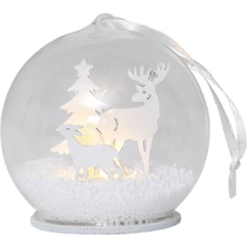 [6248004888] STAR TRADING FAUNA JULEKUGLE med lys bord/hængende