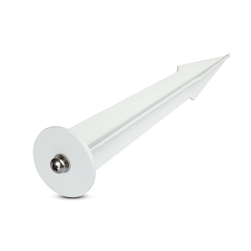 [24994-0] Hvid projektør med spikes - IP65, Ø60 x H265
