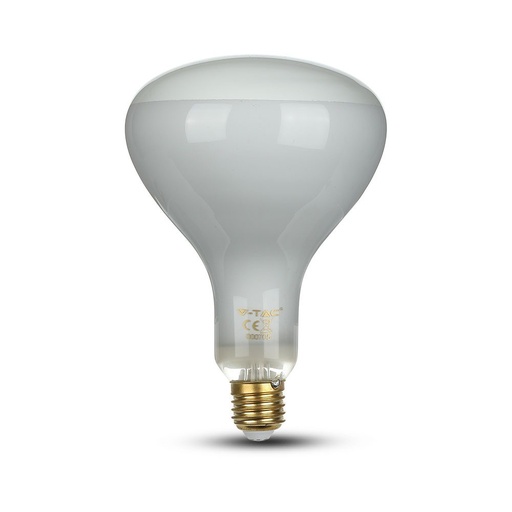 [25151-17160] 8W R125 LED Kultrådspære E27, 4000K Dæmpbar - Energibesparende LED lyskilde med stor E27 fatning, 600lm og høj farvegengivelse (RA80) - Ideel til dæmpbare belysningsløsninger.