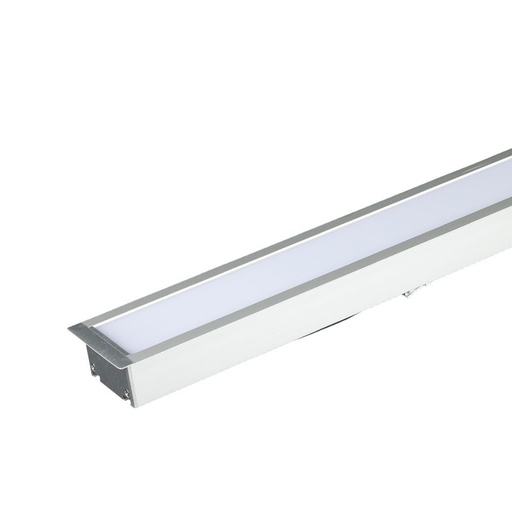 [25182-17185] 40W LED nedsænket lineært lys med Samsung chip og sølv hus, 6400K
