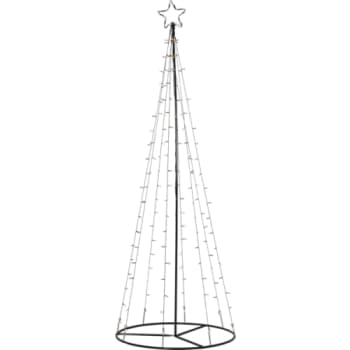 [6248005133] UDENDØRS lystræ med stel, stjerne og kæder 210CM