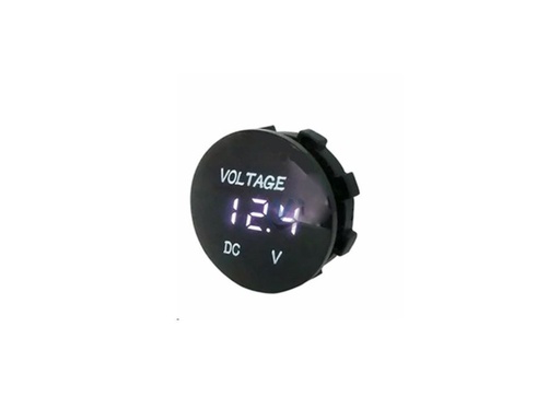 [H23366] 5-48V bil-batteri panel-voltmeter - Hvid LED