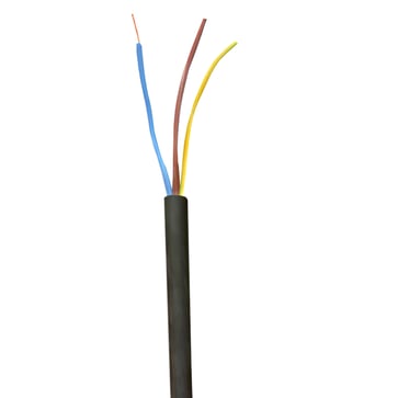 [5732010240] Plastkappeledning halogenfri Cca 3G1.5 sort R100