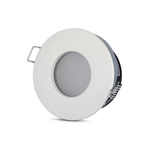 [31749-0] GU10 lampe - rund, hvid IP54 udendørs væglampe til havebelysning